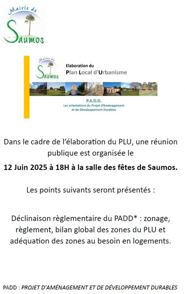 PLU - Réunion Publique